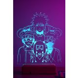 Modiwa Design Naruto Team Minato 16 Renk Gece Lambası