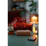 Modiwa Design Sally Carrera Şimşek McQueen 16 Renk Kumandalı Gece Lambası