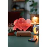 Modiwa Design Sevgiliye Hediye 3D Oklu Kalp Seni Seviyorum 16 Renk Dekoratif Led Lamba