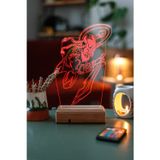 Modiwa Design Tasarım 3D Kılıç Ve Kalkanlı Viking 16 Renk Dekoratif Led Lamba