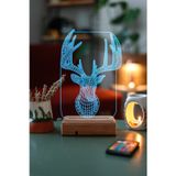 Modiwa Design Tasarım Geyik 3D 16 Renk Dekoratif Led Lamba