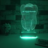 Modiwa Diş Doktorlarına Özel 3D 16 Renk Dekoratif Led Lamba