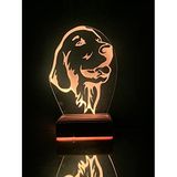 Modiwa GOLDEN KÖPEK 3D 16 Renk Dekoratif Lamba