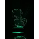 Modiwa Hediyelik 3D Forma ve Futbol Topu Led Masaüstü ve Gece Lambası