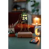 Modiwa Hediyelik KOBE BRYANT 16 Renk Dekoratif Lamba
