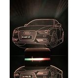 Modiwa Kişiye Özel 3D Led Aydınlatmalı Araba Masaüstü Led Lamba