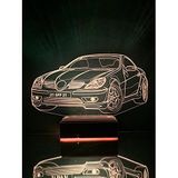 Modiwa Kişiye Özel 3D Plakalı Aydınlatmalı Araba Masaüstü Led Lamba