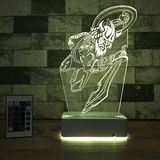 Modiwa Özel Tasarım 3D Kılıç Ve Kalkanlı Viking 16 Renk Dekoratif Led Lamba