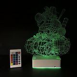 Modiwa Özel Tasarım 3D Tank Masaüstü Dekoratif Led Lamba