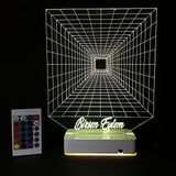 Modiwa Özel Tasarım Sonsuzluk 3D 16 Renk Dekoratif Led Lamba