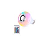 Modizu Gece Lambası E27 Duy Bluetooth Hoparlör Rgb Ledli Lamba Kumandalı Mp3 Çalar Ampul Renkli Ampul