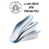 Modo Di Bellezza 1 Çift Boy Uzatan Erkek 2,5 Cm Tabanlık, Yarım Boy Ortopedik Topuk Yükseltici, Moon Walk Köpük Taban M