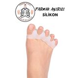 Modo Di Bellezza Ayak 5 Parmak Ayıran Silikon Bunyon Ayırıcı Ten / Beyaz Renk