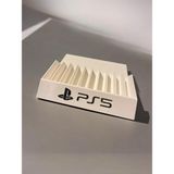 ModuLab 3D Playstation 5 Oyun Standı Disk Düzenleyici – Playstation 10 CD Tutucu Organizer - Beyaz
