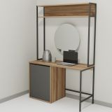 Modulago Otel Masa Minibar, Antrasit Ceviz