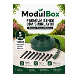 MODULBOX ESNEK PVC ÇİM AYIRICI, BAHÇE PEYZAJ DÜZENLEYİCİ, ( 5 METRE YEŞİL ) ÇİM SINIRLAYICI ESNEK PLASTİK ,TAŞ, TOPRAK AYRAÇ BARİYER PEYZAJ BORDÜRÜ