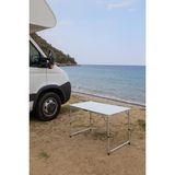 Modulbox Export, Katlanabilir, Ayarlanabilir Yükseklik, Alüminyum, 60X120, Kamp Masası, Piknik Masası, Açık Yeşil