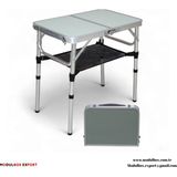 MODULBOX KATLANABİLİR, AYARLANABİLİR ALÜMİNYUM, 40X60 CM, 3 YÜKSEKLİ, KAMP MASASI, PİKNİK MASASI - Açık Yeşil