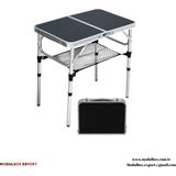 MODULBOX KATLANABİLİR, AYARLANABİLİR, ALÜMİNYUM, 40X60 CM, KAMP MASASI, PİKNİK MASASI - Siyah