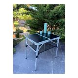 MODULBOX , KATLANABİLİR, AYARLANABİLİR, ALÜMİNYUM, 45X60 CM, KAMP MASASI, PİKNİK MASASI,SİYAH