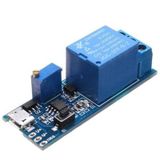 Modülelektronik-5-30V Zaman Ayarlı Röle Kartı Mikro Usb Girişli