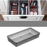Modüler Çekmece Içi Düzenleyici - Banyo Makyaj Takı Organizer Ofis Düzenleyici 30,5 x 15 cm Antrasit