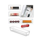 Modüler Çekmece Içi Düzenleyici, Makyaj Takı Düzenleyici - Ofis Masaüstü Organizer 30 X 7,5 Cm Şeffaf