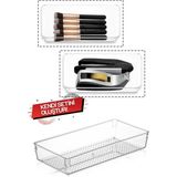 Modüler Çekmece Içi Düzenleyici, Makyaj Takı Düzenleyici - Ofis Masaüstü Organizer 30,5 X 15 Cm