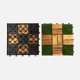 Modüler Çim Yer Karosu 30X30 Cm (4'Li Paket)