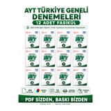 Modus Yayınları YKS AYT Sayısal MEBİ Türkiye Geneli Denemeleri 12 Fasikül Seti 2025-2026 A4 Renkli Baskı