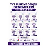 Modus Yayınları YKS TYT MEBİ Türkiye Geneli Denemeleri 12 Fasikül Seti 2025-2026 A4 Renkli Baskı