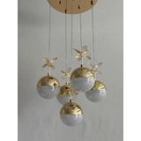Moedern 5 Toplu Sarkıt LED Avize - Gold
