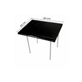 Moemi 60×60 Cm SİYAH Katlanır Masa Çok Amaçlı–Balkon, Bahçe,Kamp & Piknik Masası– Hafif Taşınabilir