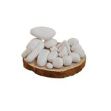 Moemi Beyaz Dolomit Taşı 5 kg 2-4 cm | Saksı Üstü Dekoratif Çakıl Taşı | Teraryum Bahçe Peyzaj ve Akvaryum Taş