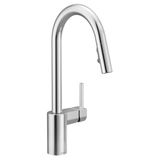 Moen 7565SRS align tek kulplu yüksek ARC-Pulldown-mutfak musluk, spot dayanımı ST, 7565