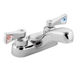 Moen 8210 °F05 Commercial M-Dura with 4-inç Centerser Lavatory musluk ve 2.5-inç Lever yapılmış, 0.5 GPM, Chrome by Moen