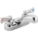 Moen 8210 °F05 Commercial M-Dura With 4-Inç Centerser Lavatory Musluk ve 2.5-Inç Lever Yapılmış, 0.5 - Renkli