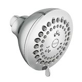 Moen Adler Chrome 3,5 inç 4 fonksiyonlu duş başlığı, çeşitli yüksek basınç seçenekleri, basınç artırıcı duş başlığı, 23026