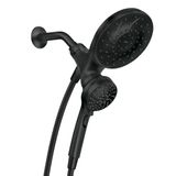 Moen Engage Magnetix Mat Siyah 2.5 GPM Elde Taşınabilir/Yağmur Duş Başlığı Manyetik Yerleştirme Sistemine Sahip 2'si 1 Arada Kombo, Çıkarılabilir El Spreyli Yağmur Duş Başlığı, 26009