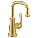 Moen S44101BG Colinet Tek Kollu Tek Delikli Geleneksel Banyo Lavabo Musluğu, Fırçalanmış Altın