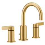 Moen T6222BG CIA Koleksiyonu 20,32 cm Yaygın 2 Kollu Yüksek Arklu Banyo Bataryası Trim Kiti, Vana Gerekir, Fırçalanmış Altın