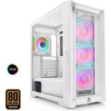 Mofan MF2902W 850W 80PLUS Bronze Power Supply 4*rgb Fan Temperli Cam Beyaz Gaming Kasa