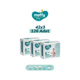 Moffy No:6 XLarge 126 Adet Bebek Bezi