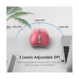 Mofii Mouse Renkli Kedi Tasarım Kablosuz Sessiz Bilgisayar Notebook Laptop Için Fare Pilli Mouse USB Receiver Tak Çalıştır Pembe (Pembe) - Option-1