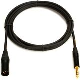 Mogami Gold Trs-Xlrm 3mt | Ultra Kalite Balanced | Dengeli Aktif Stüdyo Hoparlör / Monitör Kablosu 1/4trs Erkekten → Xlr Erkeğe| 3mt - 300 cm - Siyah