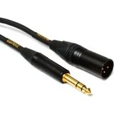 Mogami Gold Trs-Xlrm 5mt | Ultra Kalite Balanced | Dengeli Aktif Stüdyo Hoparlör / Monitör Kablosu 1/4trs Erkekten → Xlr Erkeğe| 5mt - 500 cm - Siyah