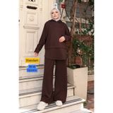 Mogi Butik Kadın Oversize Kesim Kapüşonlu Salaş Spor Oysh Modal Takım 3224