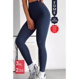 Mogi Butik Kadın Yüksek Bel Şardonlu incelten Toparlayıcı Kışlık Tayt 3027
