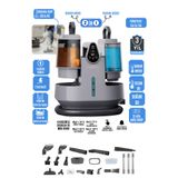 mogo tech MG-201 Premium - Sesli Komutlu Buharlı Temizlik Makinesi Mop Başlıklı Halı & Koltuk Yıkama Makinesi