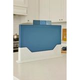 Moi Ocean 4 Parça Plastik Kesme Tahtası Seti, Standlı, Renkli, Hijyenik, Kaymaz 3 Adet Gıda Hazırlama Tahtası, 31X20 Cm, Sebze Et Balık Kesim T